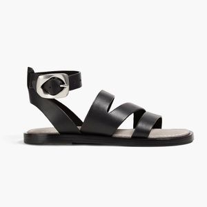 Rag & Bone black leather strap sandals, size 40